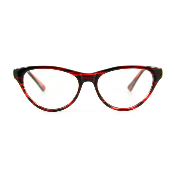 Red cateye glasses