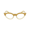 Frida front gold glasses