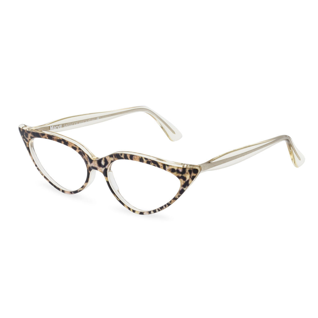Retropeepers Jeanne Ocelot, 50's style cat eye glasses, side view