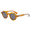 Kit amber round sunglasses side