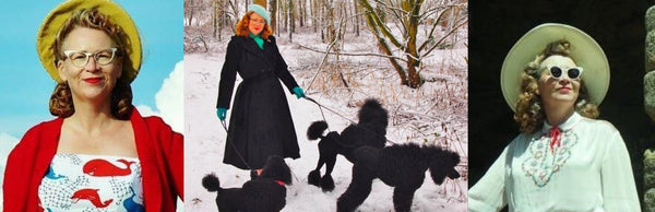 Vintage Hats and Cat Eyes - a perfect match!