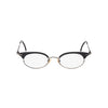 Debra oval pewter and black front