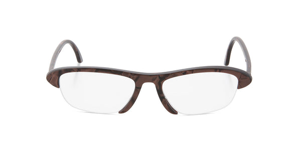 mercer oval half rim bronze front 