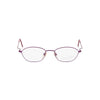 Gail metallic oval plum front