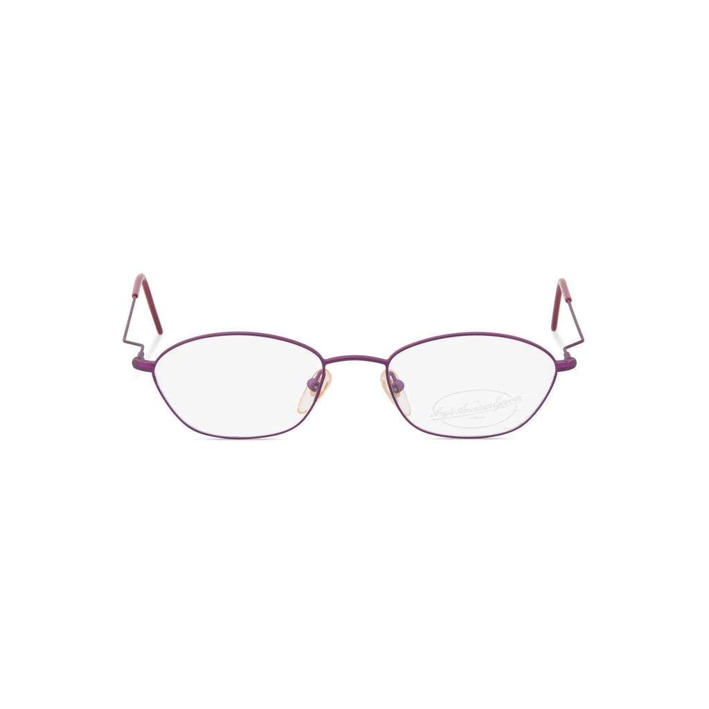 Gail metallic oval plum front