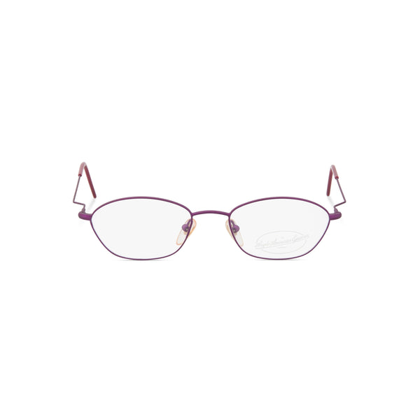 Gail metallic oval plum front