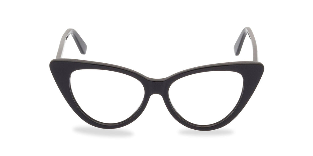 Ava black glasses front