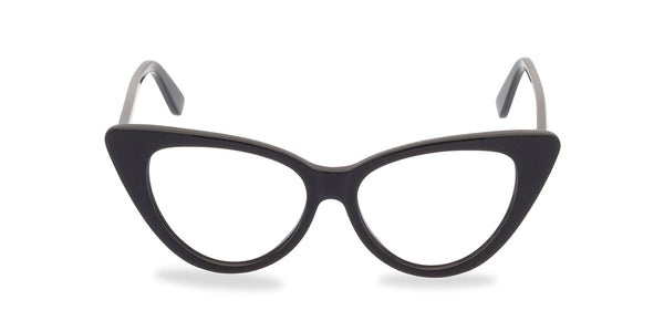 Ava black glasses front