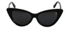 Ava black sunglasses front