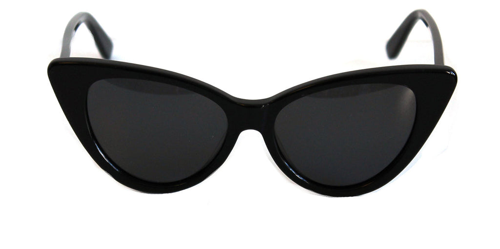 Ava black sunglasses front