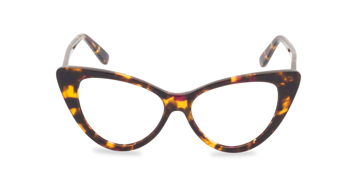 Ava Cat Eye Glasses - Tortoiseshell / Wine– Retropeepers