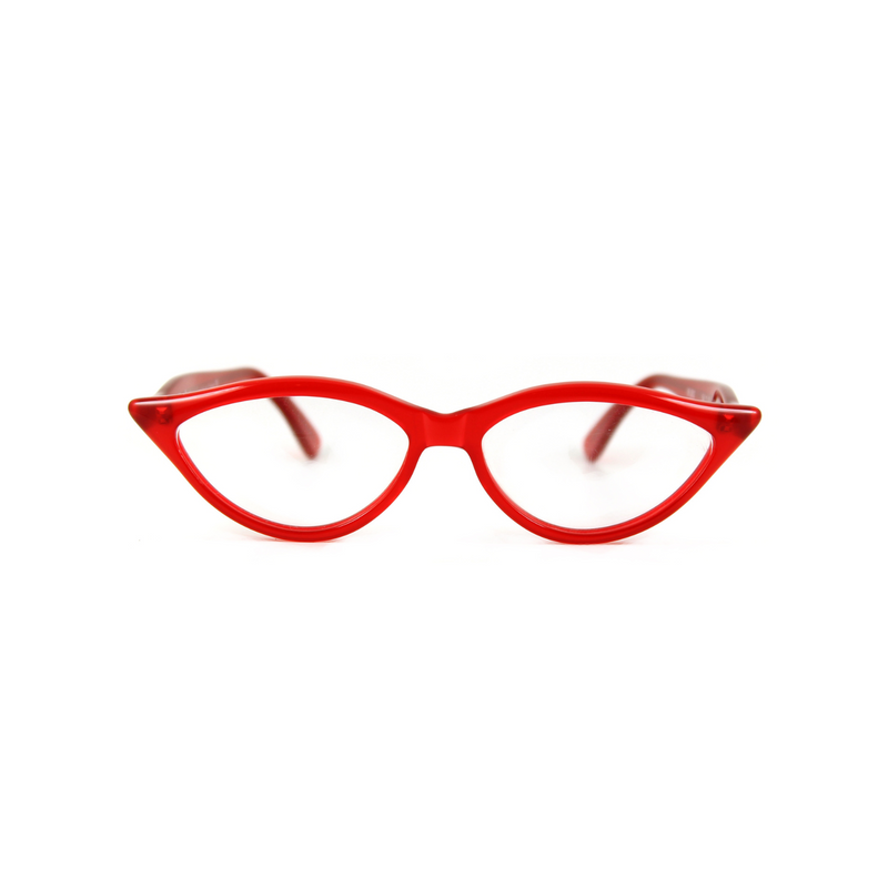 Amelie Cat Eye Glasses - Red