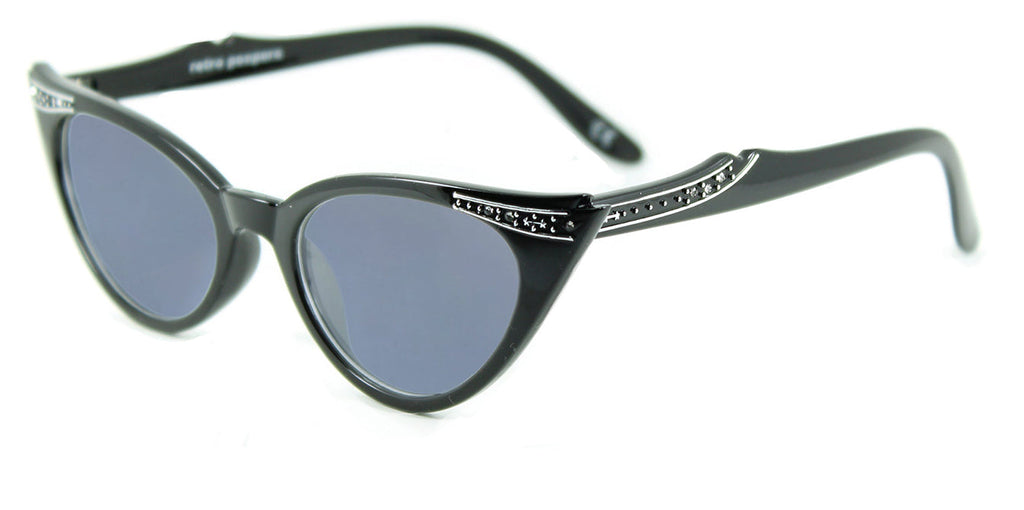 Betty black blue lens side