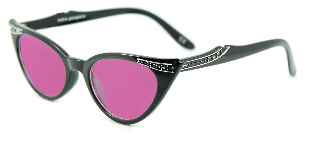 Betty black pink lens side