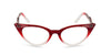 Retropeepers Betty Red Crystal cat eye glasses front view