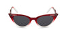 Retropeepers Betty Red Crystal cat eye sunglasses front view