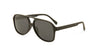 Beau Matt Black aviator sunglasses side view