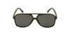 Beau Matt Black aviator sunglasses front view