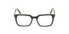 Charles square black glasses front