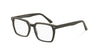 Charles square black glasses side