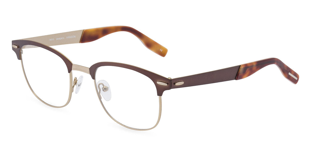 Hanson, bronze square retro 60s style glasses– Retropeepers