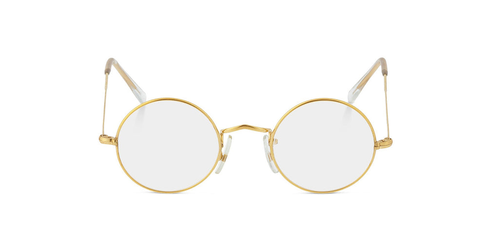 Hilton Round Gold glasses front