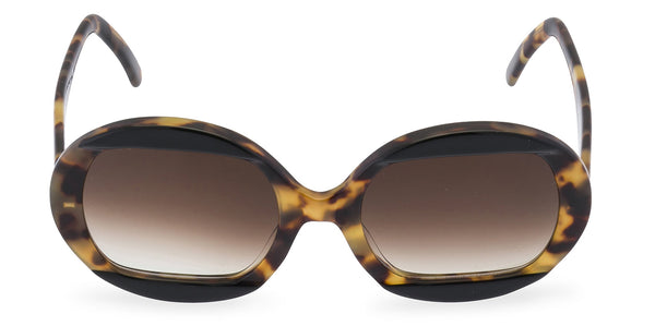 HELENE SUNGLASSES BLACK AND TORTOISE SIDE VIEW