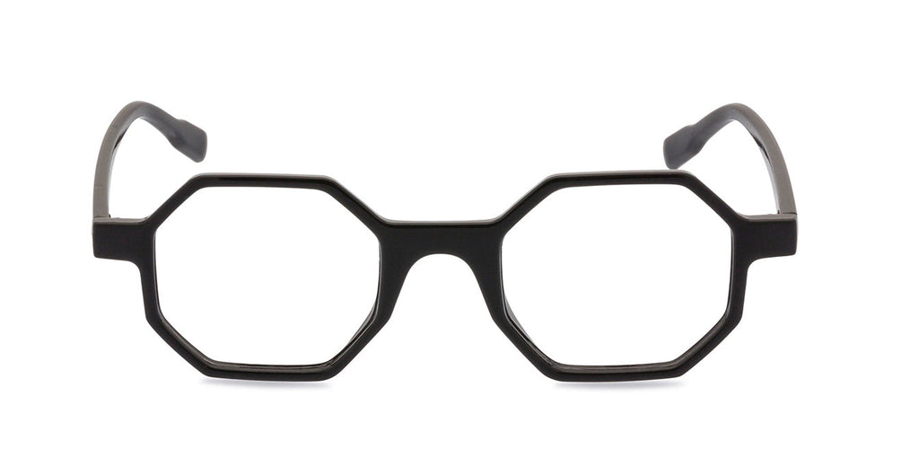 Hexy optical frame black front