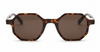 Hexy dark tortoiseshell sunglasses front