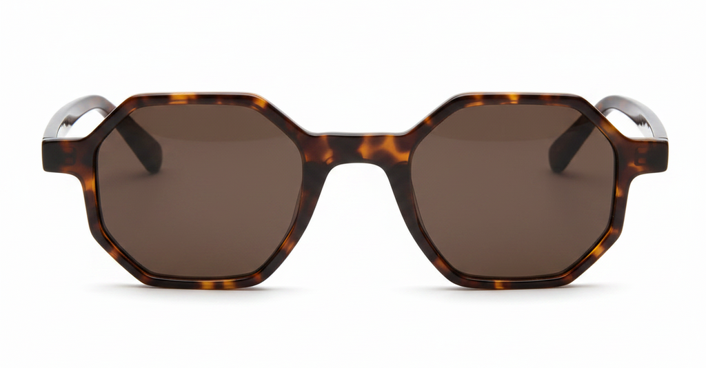 Hexy dark tortoiseshell sunglasses front