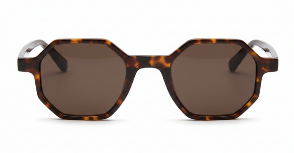 Hexy dark tortoiseshell sunglasses front