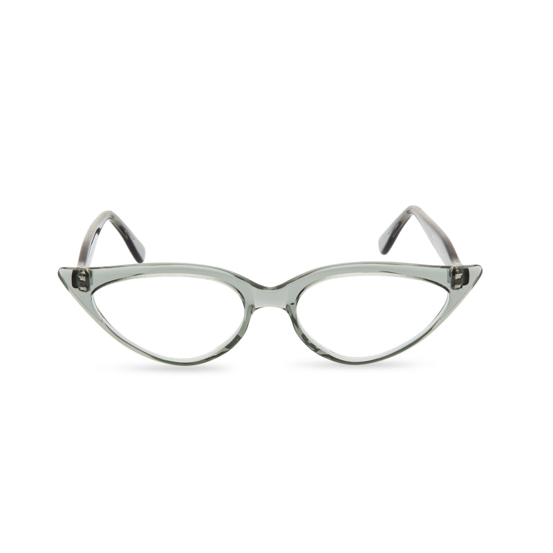 Jeanne Cat Eye Glasses - Smokey Grey