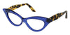 JULIETTE MARYLL BLUE CATEYE SIDE VIEW