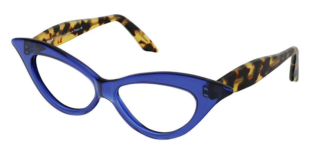 JULIETTE MARYLL BLUE CATEYE SIDE VIEW