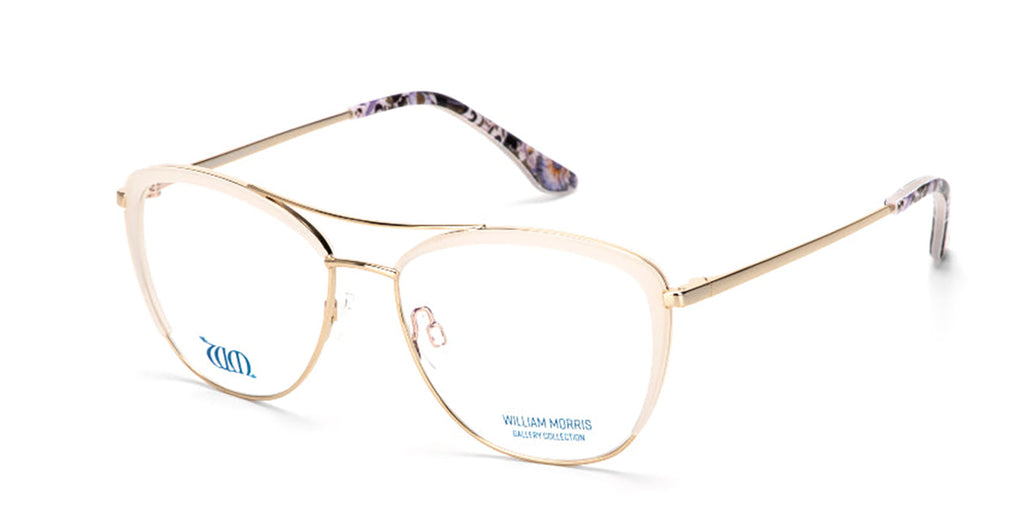 Lodden in cream from the William Morris Gallery Collection from the acetate range, side view