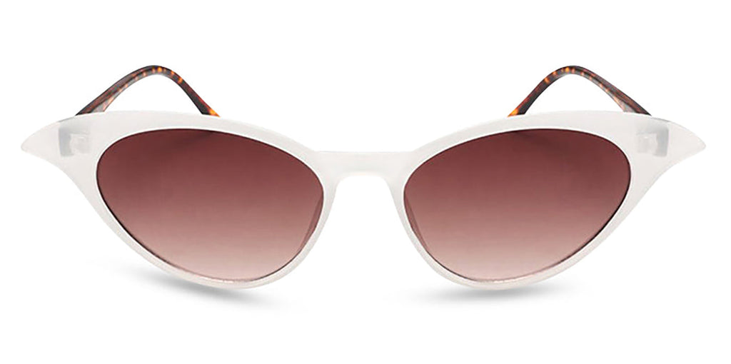 Madame B Sunglasses white tort front