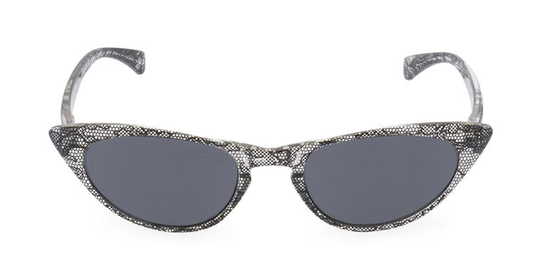 Peggy black lace sun readers front