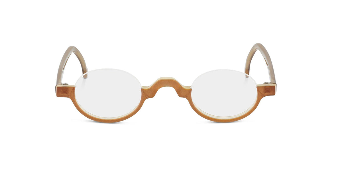 Senator Ritrow Senator, vintage style 30s half moon glasses, coral– Retropeepers