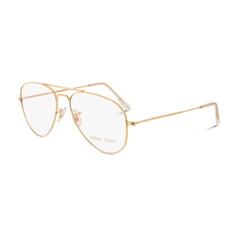 Hilton real gold aviators side view