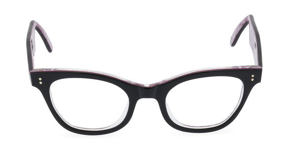 Sophisticat glasses black pink front