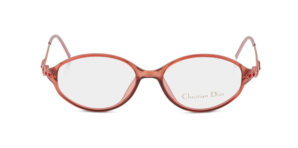 Vintage Christian Dior oval frames in Rose Crystal