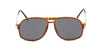 Classic Dunhill 1970s mid-brown sunglasses with grey lenses