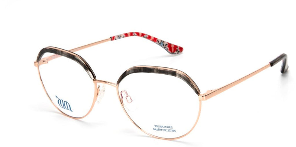 Bourne round frames in grey from the William Morris Gallery Collection, side view