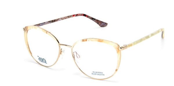 Corncockle Cat Eye in Cream from the William Morris Gallery Collection side view