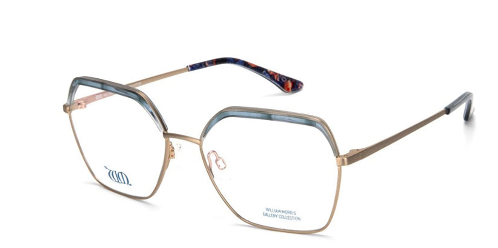 Strawberry Thief square frames in blue from the William Morris Gallery Collection, side views