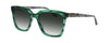 WM square sunnies green 80003 9525