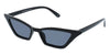 XENA BLACK SUNGLASSES SIDE VIEW