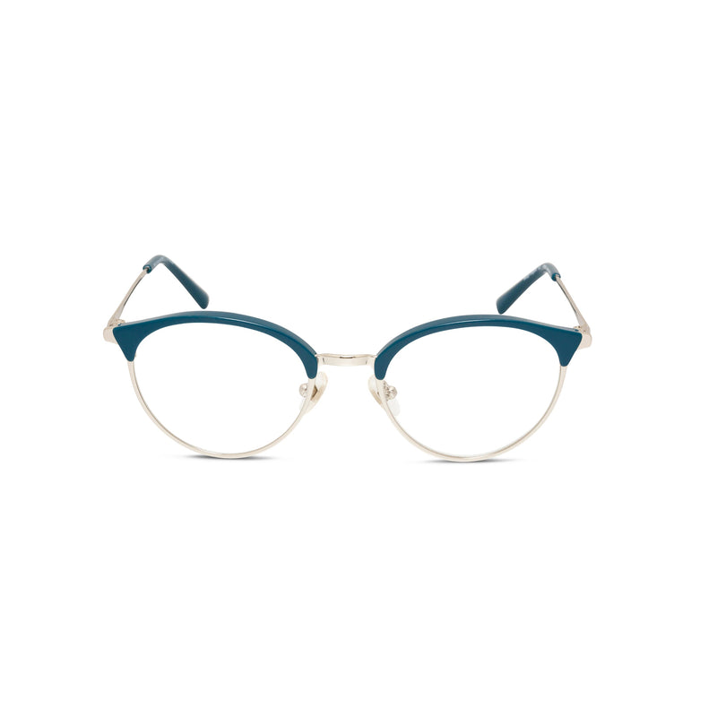 Shirley - Blue Cat Eye Glasses