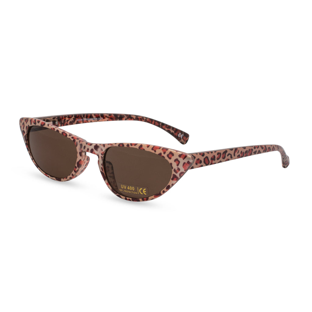 Peggy bronze leopard sunglasses side