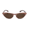 Peggy bronze leopard sunglasses front